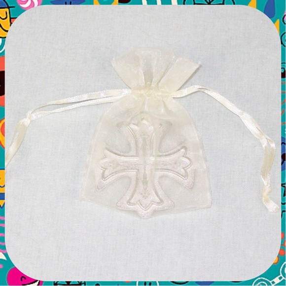 NEW Silvestri by Demdaco Silver KNIGHTS CROSS PRAYER CHARM Pocket Purse Blessing - Picture 4 of 4